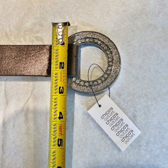 Chicos Baccarat Womans Belt - Expandable ML - Slouch Pewter - 570125723- NWT - Picture 13 of 15